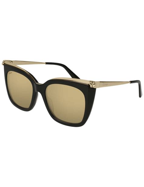 Lunettes de soleil Panthère de Cartier oversize en noir – Cartier .